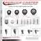 Service Caster 3 Inch Maroon Polyurethane Wheel Swivel 34 Inch Threaded Stem Caster Total Lock Brake SCC SCC-TSTTL20S314-PPUB-MRN-34212 - alternate 3